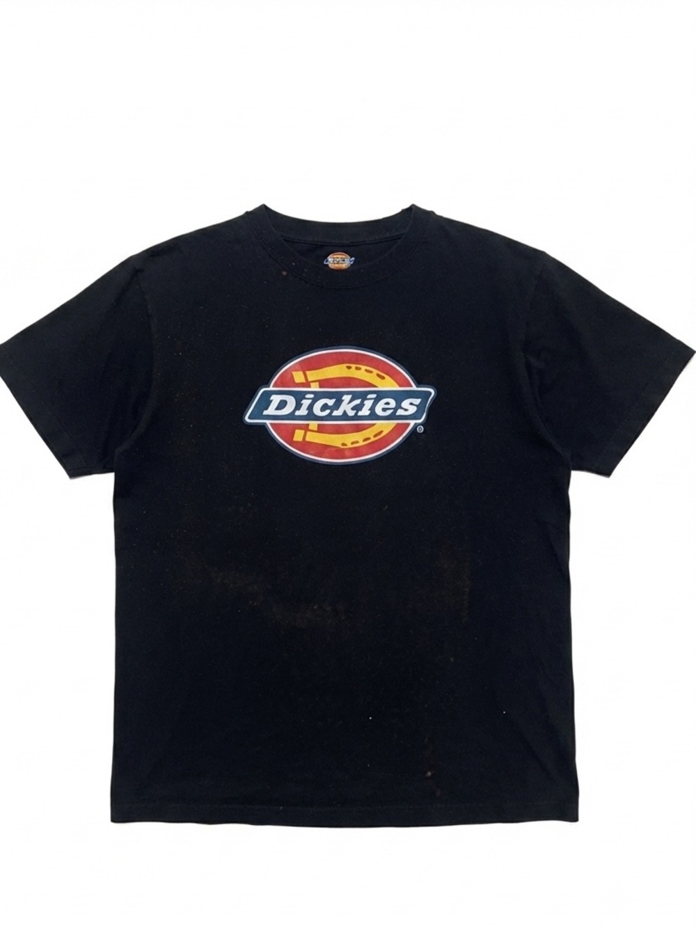 Dickies Black Short-Sleeve Tee with Red & Yellow Logo